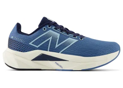 Pre-owned New Balance Fuelcell Propel V5 (women's) Sneakers In Heron Blue/navy/angora