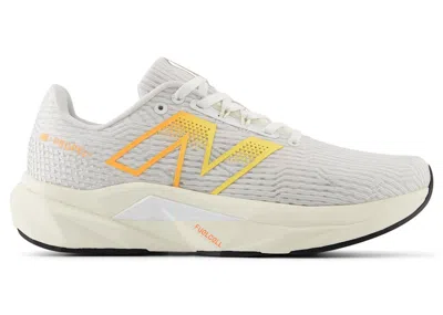 Pre-owned New Balance Fuelcell Propel V5 (women's) Sneakers In White/black/hot Mango