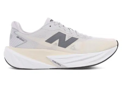 Pre-owned New Balance Fuelcell Rebel V5 (women's) Sneakers In Linen/grey Matter/white