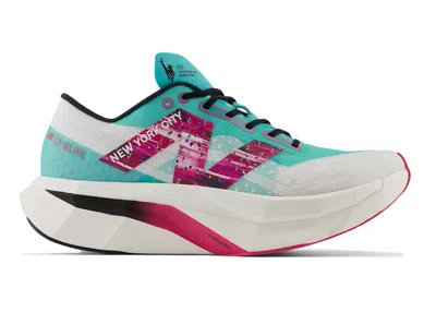 Pre-owned New Balance Fuelcell Supercomp Elite V4 Nyc Marathon (women's) Sneakers In Cyber Jade/white