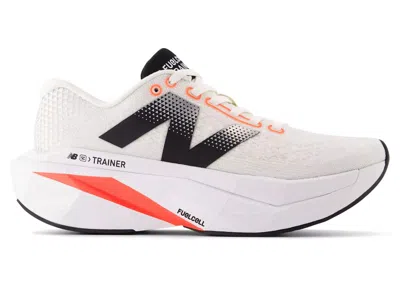 Pre-owned New Balance Fuelcell Supercomp Trainer V3 (women's) Sneakers In Sea Salt/urgent Red/black