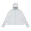 New Balance Full Zip Sunscreen Jacket 'grey' In White