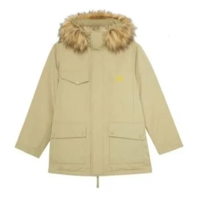 New Balance Fur Collar Warm Windproof Jacket 'beige' In Neutral