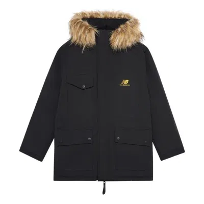 New Balance Fur Collar Warm Windproof Jacket 'black Brown'