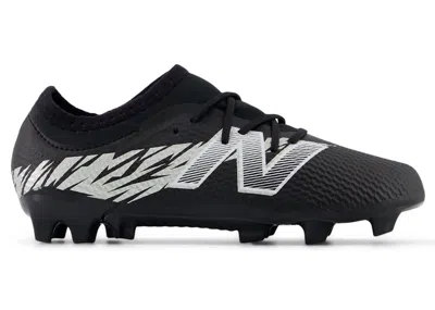 Pre-owned New Balance Furon V8 Team Junior Fg (ps/gs) Sneakers In Black/metallic Silver/white In Multi