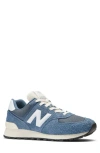 New Balance Gender Inclusive 574 Sneaker In Vintage Indigo/white