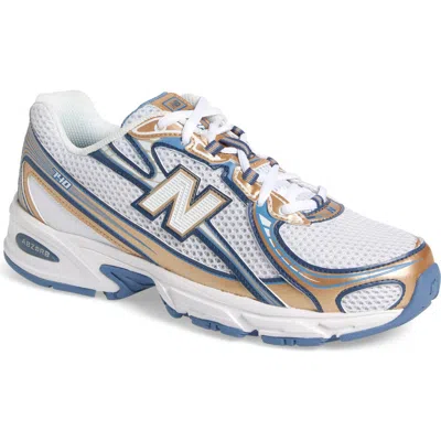 New Balance Gender Inclusive 740 Sneaker In Blue/brown/white