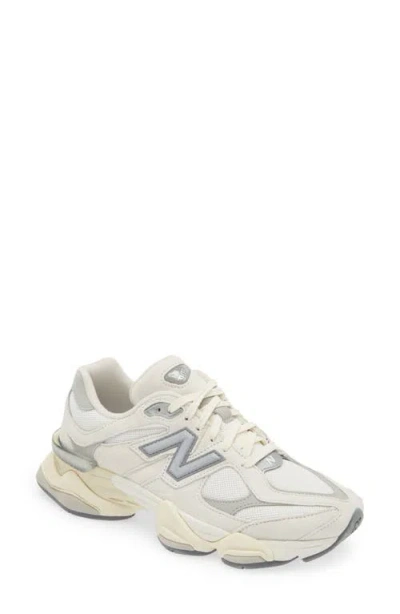 New Balance 9060 Sneakers In Sea Salt With Concrete And Silver Metallic In Neutral