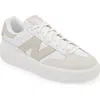 New Balance Gender Inclusive Ct302 Tennis Sneaker In White/rosewood