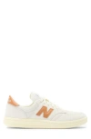 New Balance Gender Inclusive T500 Tennis Sneaker In Tobacco/sea Salt