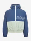 New Balance Girls Athletics Mesh Lined Windbreaker In Blue
