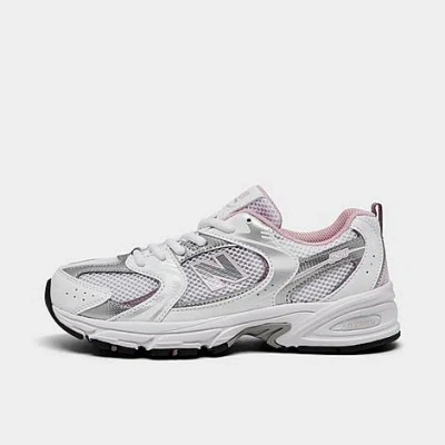 New Balance Kids' Little Girl's 530 Casual Sneakers From Finish Line In White/calcium