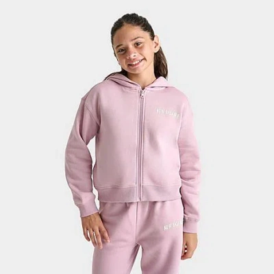 New Balance Girls' Big Kids Arch Graphic Full-zip Hoodie In Pink
