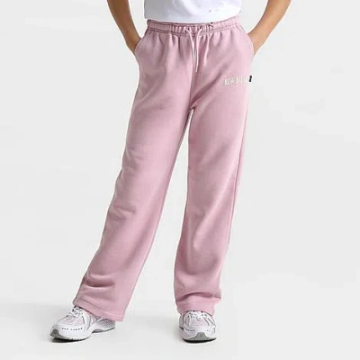 New Balance Girls' Big Kids Arch Graphic Wide-leg Pants In Pink