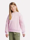 New Balance Brushed Logo-print Sweater In Pink