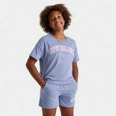 New Balance Kids'  Girls' Club Cropped T-shirt Size Medium