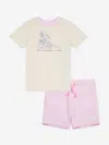 New Balance Floral-print Two-piece Set In Beige