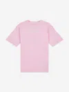 New Balance Girls Floral Trainers Back Graphics T-shirt In Pink