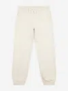 New Balance Girls French Terry Small Logo Joggers In Beige
