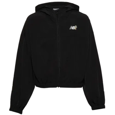 New Balance Kids' Girls   Stretch Woven Jacket In Black