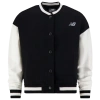 New Balance Girls   Varsity Jacket In Black/white