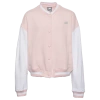 New Balance Girls   Varsity Jacket In Rose Sugar/white