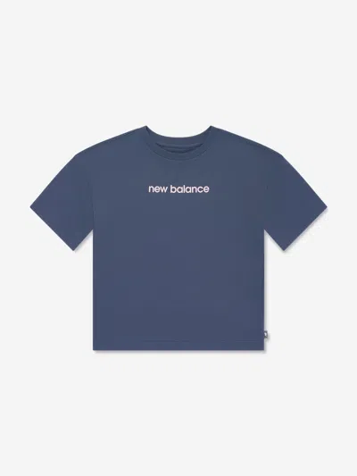 New Balance Babies'  Girls Selfie Graphic T-shirt In Blue