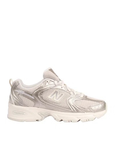 New Balance Gold Metallic Linen Synthetic Sneakers In Animal Print