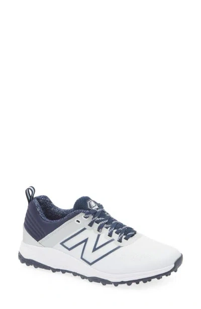New Balance Golf Fresh Foam Contend V2 Waterproof Golf Shoe In White/navy