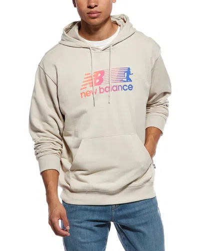New Balance Gradient Runner Hoodie In White