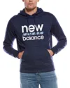 New Balance Graphic Fleece Hoodie In Blue