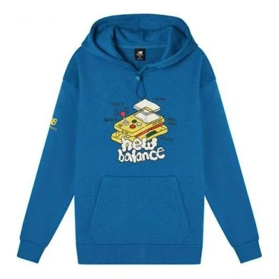 New Balance Graphic Print Hoodie 'blue White'