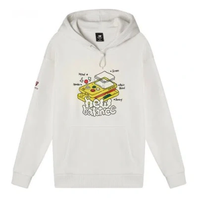 New Balance Graphic Print Hoodie 'white' In Neutral