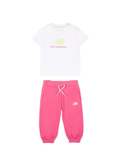 New Balance Babies' Graphic Print Short Tracksuit In Multi