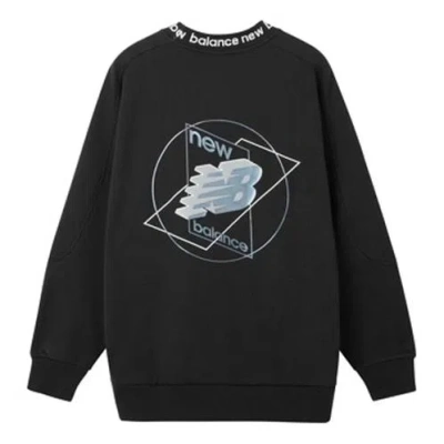 New Balance Graphic Print Sweatshirt 'black White'
