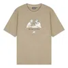 New Balance Graphic Print Tee 'beige White' In Brown