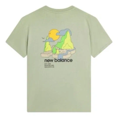 New Balance Graphic Print Tee 'green'