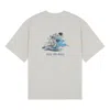 New Balance Graphic Print Tee 'grey Blue' In Gray