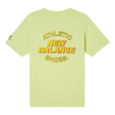 New Balance Graphic Print Tee 'lime Yellow' In Green