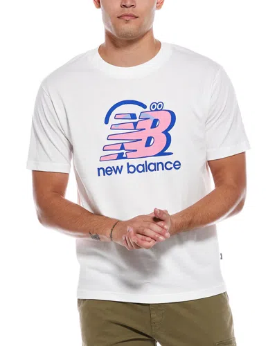 New Balance X Face Oka Smile T-shirt In White