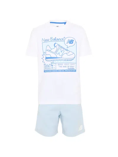 New Balance Kids' Graphic-print Tracksuit In Multi