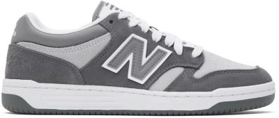 New Balance Gray 480 Sneakers In Castlerock/shadow Grey Raincloud