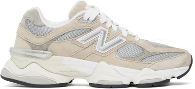 New Balance Gray & Beige 9060 Sneakers In Incense