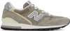 New Balance Gray & Khaki Made In Usa 996 Core Sneakers In Grey