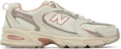 New Balance Gray & Pink 530 Sneakers In Timberwolf
