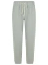 New Balance Cotton Trousers With Elastic Waistband And Pockets In Green