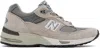 New Balance Miuk 991 Suede And Mesh Sneakers In Moonrock