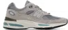 New Balance De In Uk 991v2 Sneakers In Rock Ridge