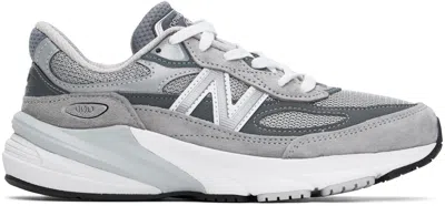 NEW BALANCE GRAY MADE IN USA 990V6 SNEAKERS