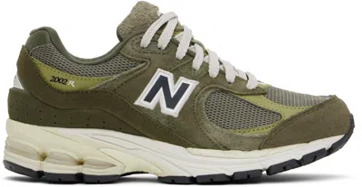 New Balance Green 2002r Sneakers In Dark Moss/covert Gre